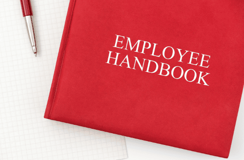 An employee handbook