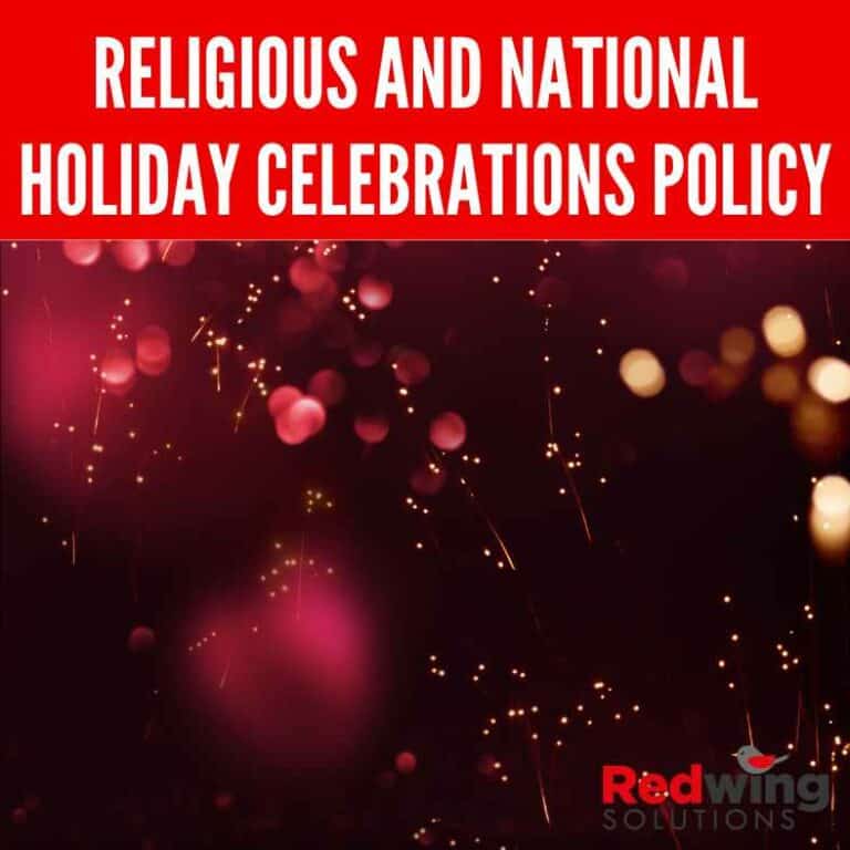RELIGIOUS AND NATIONAL HOLIDAY CELEBRATIONS POLICY